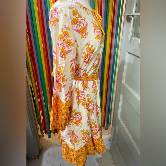 🌺 NWOT J. CREW 🌺 Floral & Paisley Patterned Cotton Tied Waist Sun Dress 🌺 - Picture 8 of 8